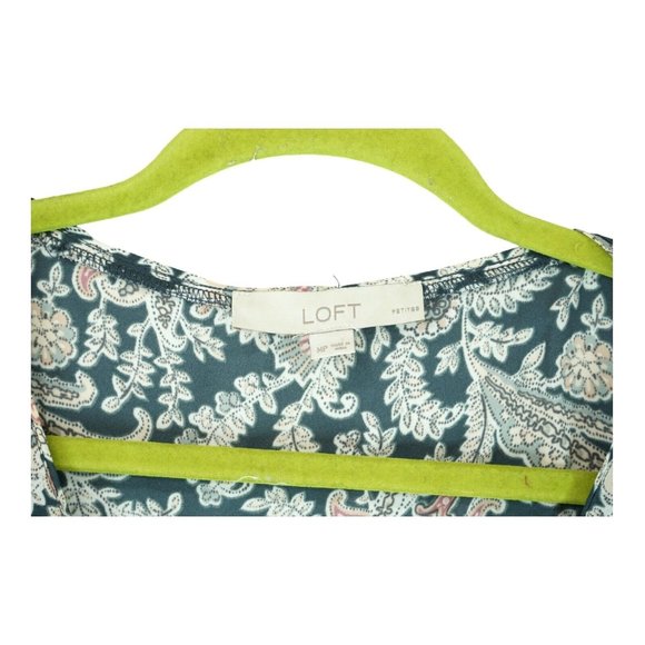 LOFT Ann Taylor - Floral Paisley Long Sleeve Lightweight Blouse Size MP Petites - Picture 5 of 6